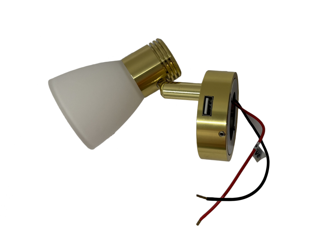 Brass cabin light