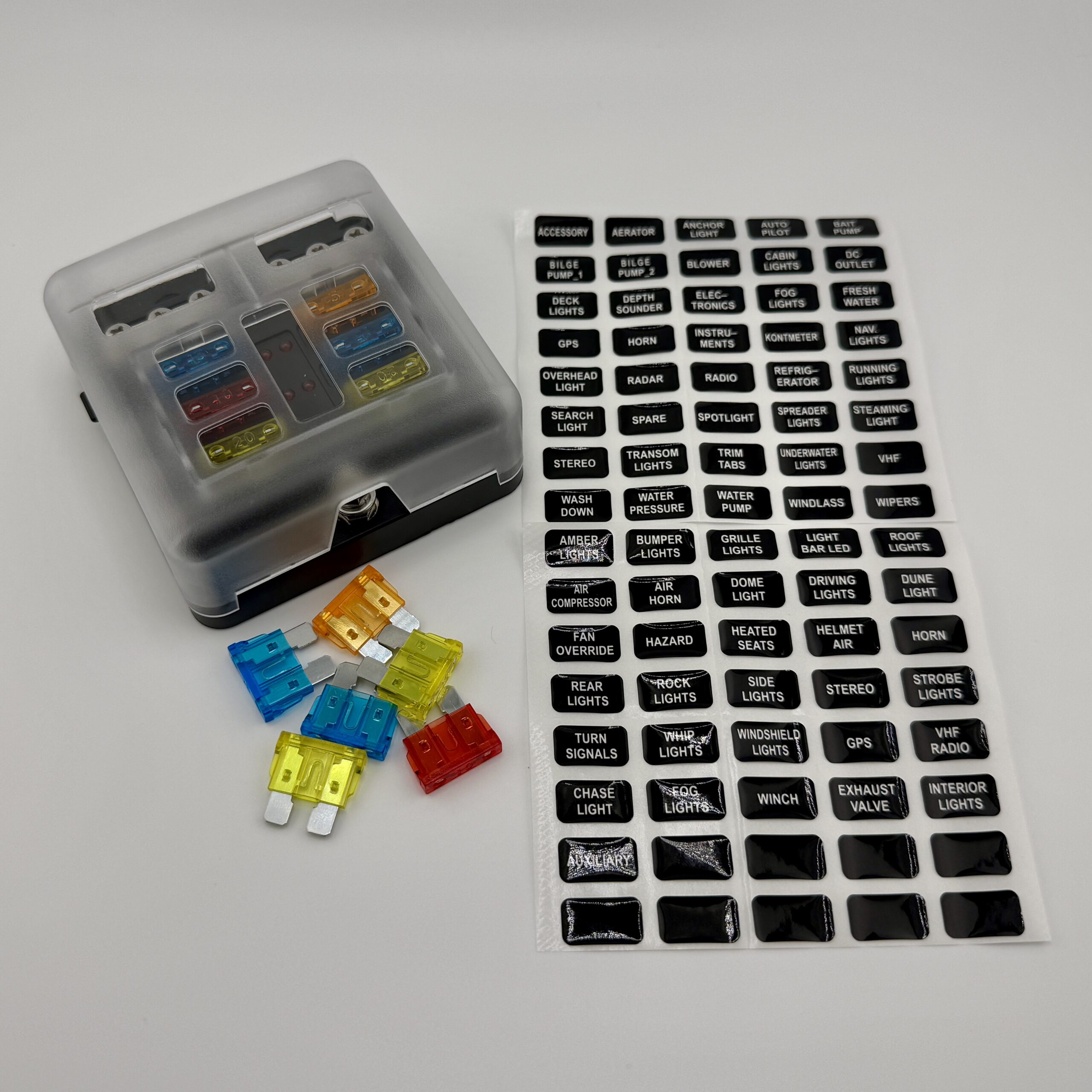 NZ Logical 12V - 36V 100Amp 6 way Fuse Board & Fuses - Image 3