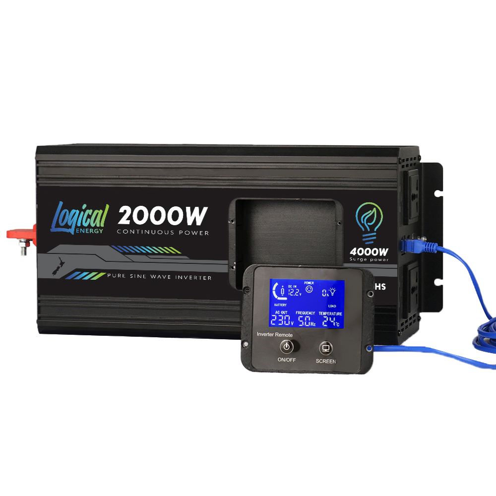NZ Logical 12V - 230V 2000W Inverter with remote display controller