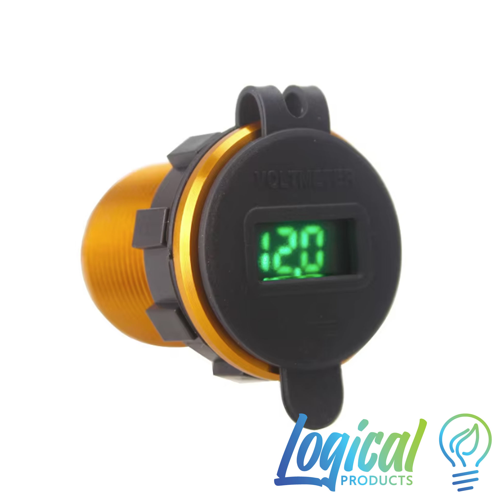 NZ Logical 12V 24V Fast Charging Dual USB outlet Aluminum with Voltmeter - Image 3