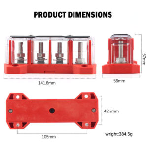 NZ Logical 12–48V Fused Power Distributor 300A MRBF - Image 4